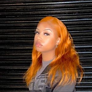 Ginger 16” lace frontal side part body wave
